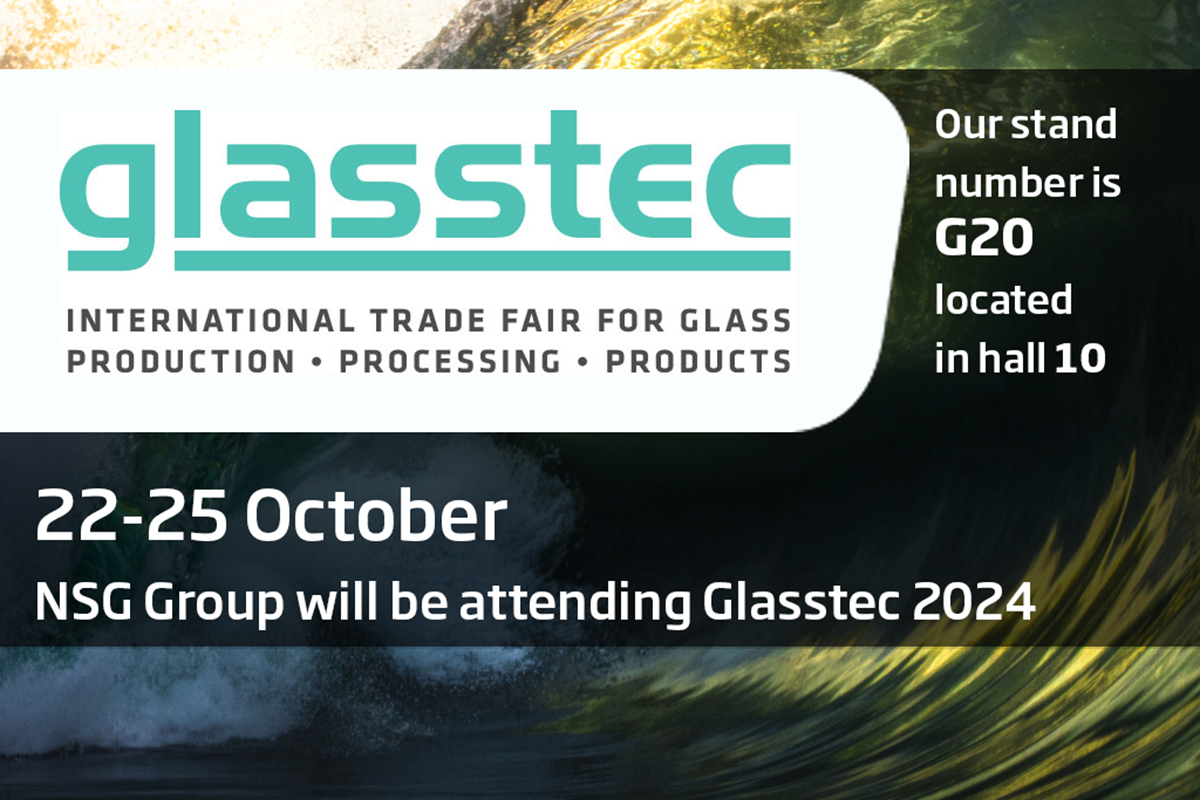 Die NSG Group stellt auf der Glasstec 2024 in Düsseldorf aus