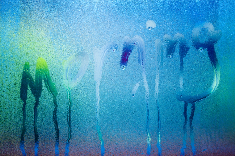 Condensation on glass