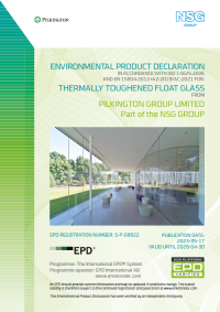 EPD for Thermally Toughened Float Glass