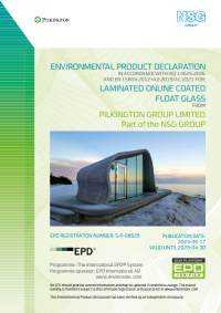 EPD for Laminated Online Coated Float Glass