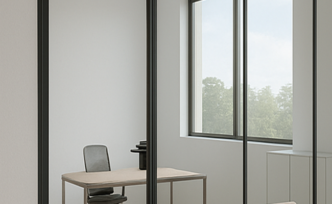 Glass door