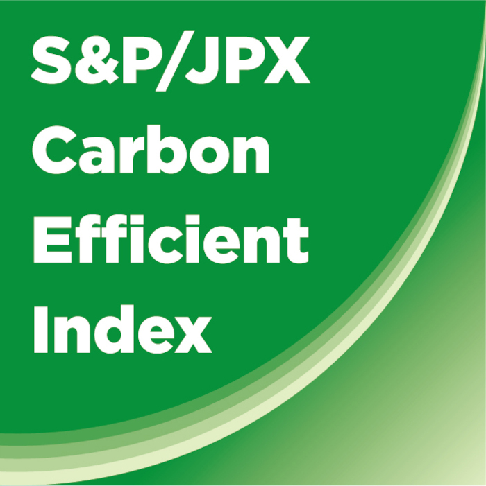 This is the logo of S&P/JPX Carbon Efficient Index