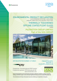 EPD for Thermally Toughened Offline Coated Float Glass