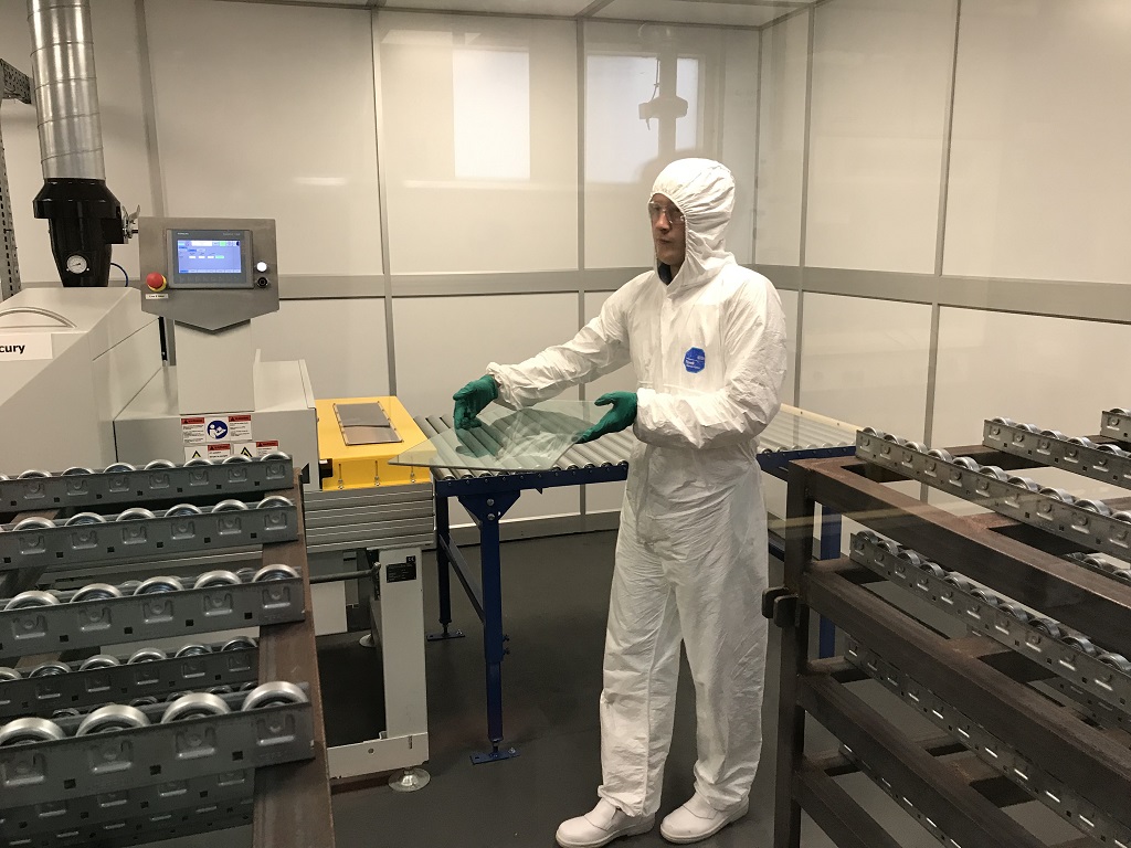 Antibakterielt glass