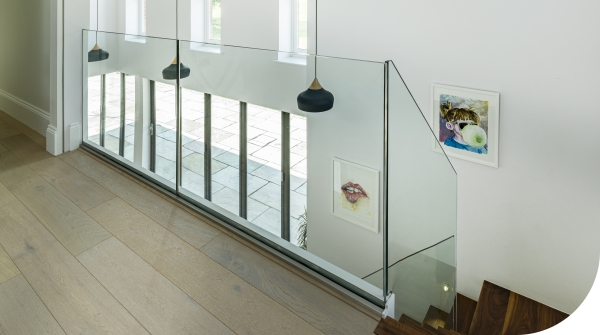 balustrada całoszklana