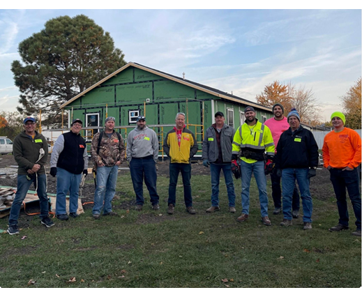 NSG Group Employees at 2022 Habitat Build