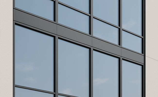 Glass facade