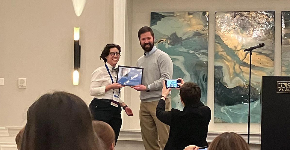 Kayla Natividad earns Extra Mile Award