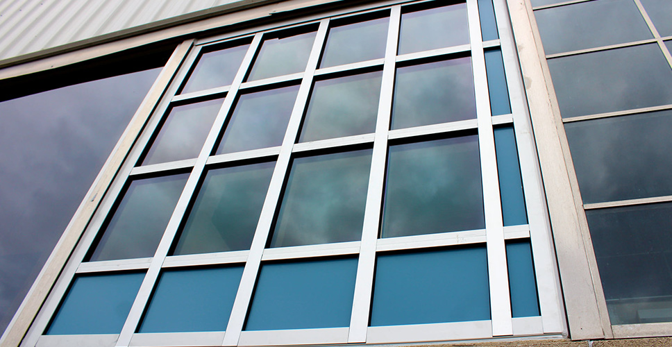 Power Generating Window Installation