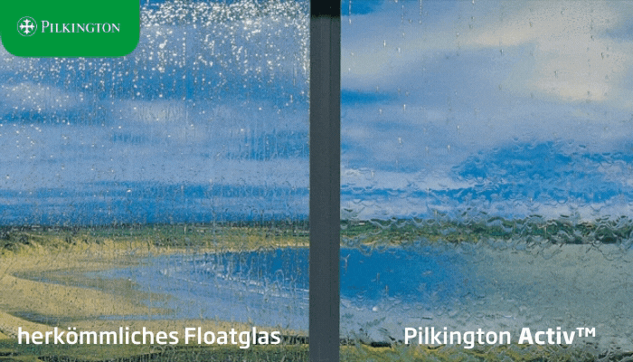 Selbstreinigungseffekt Pilkington Activ™